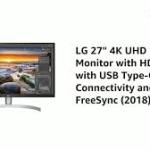 LG 27UK850-W 27-Inch 4K UHD IPS Monitor
